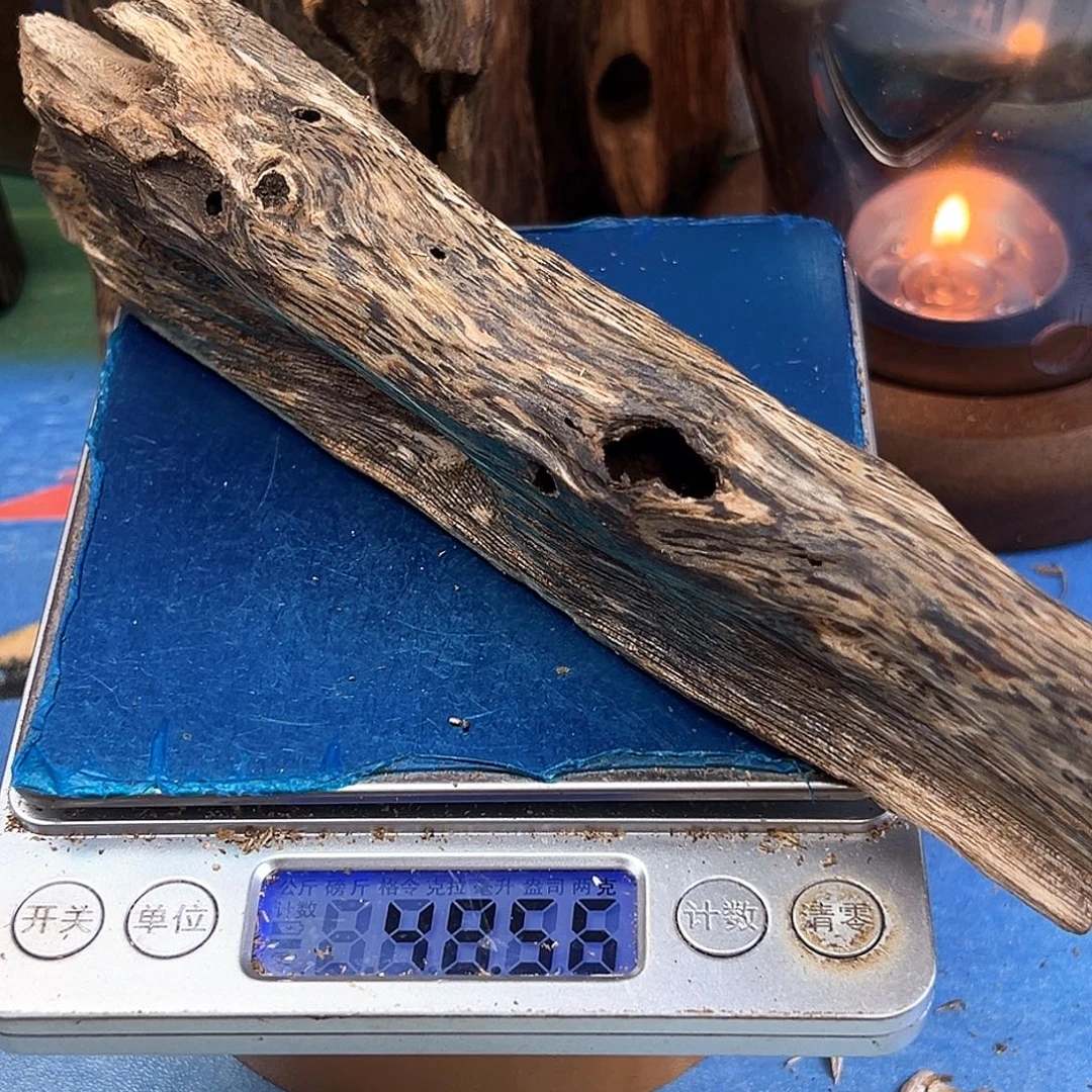 木质绿奇楠虫漏乌身圆叶48克