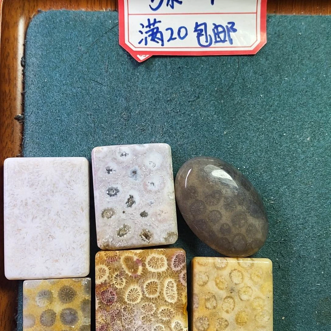 硅化珊瑚（珊瑚玉）吊坠未镶嵌二*姐