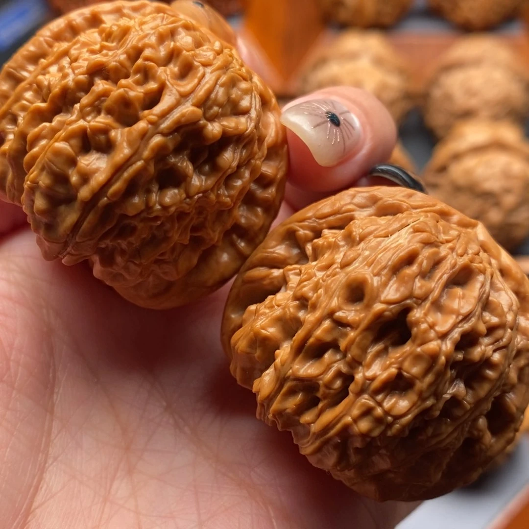 把件文玩核桃42尺寸白狮子