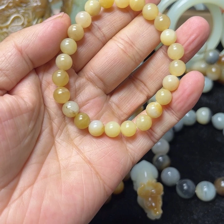 和田玉（糖玉）未镶嵌手链