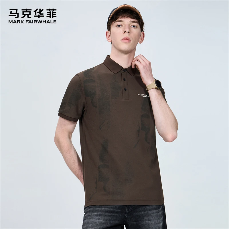 【7A抑菌+防螨凉感】马克华菲短袖POLO衫男25夏季翻领涂鸦满印休闲