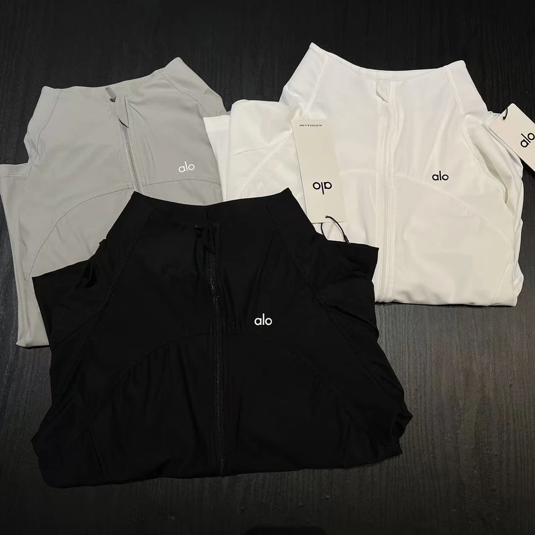 alo yoga 25s防晒衣防紫外线运动休闲户外夏季宽松开衫