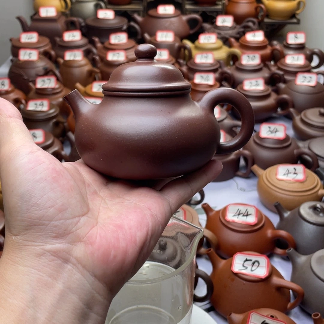 紫砂茶壶宜兴紫砂半手工