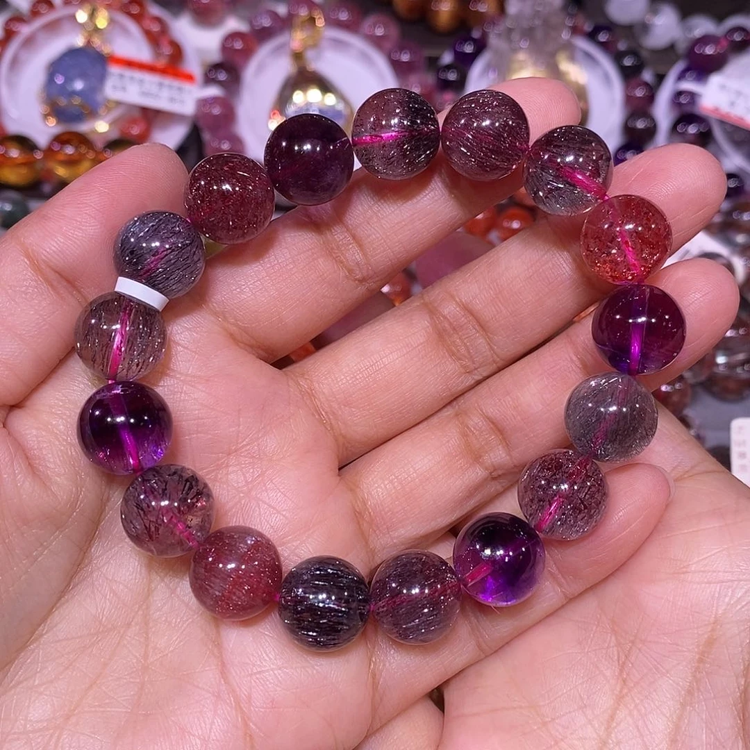 未镶嵌手链水晶超七12.6mm