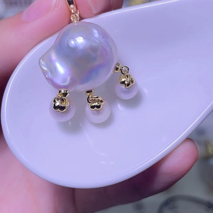 淡水珍珠合金颈饰187