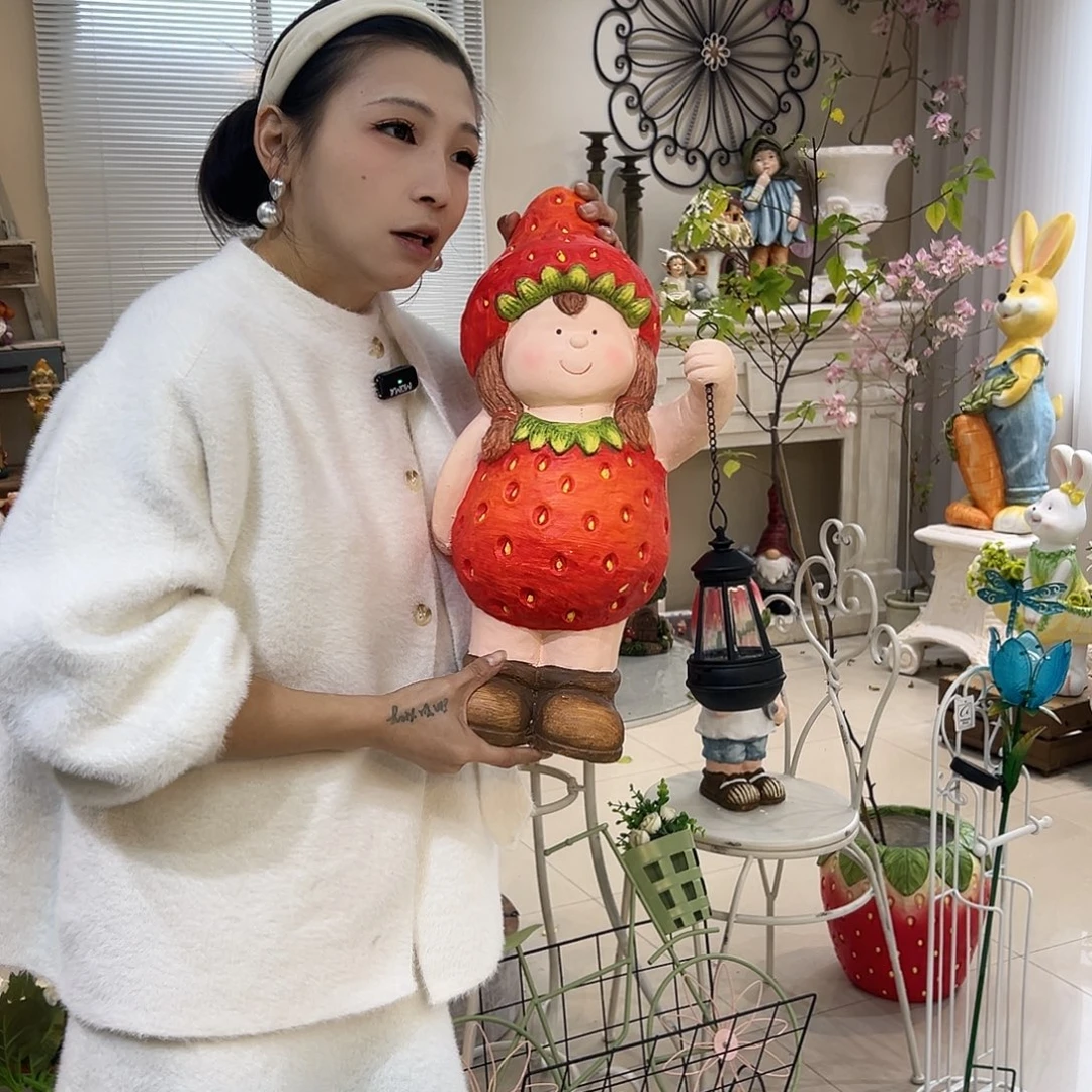 花园摆件红红火火