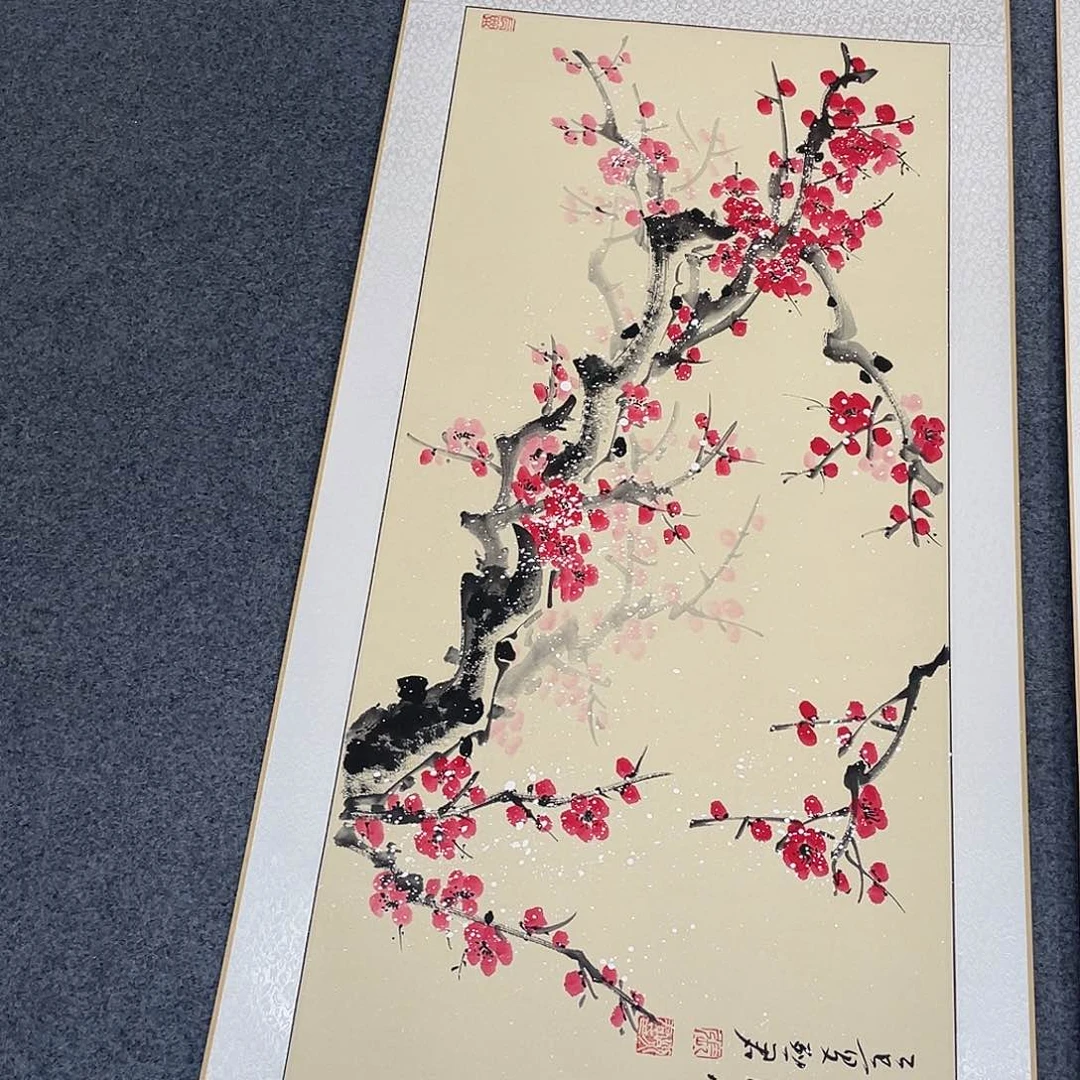 国画手绘手写作品