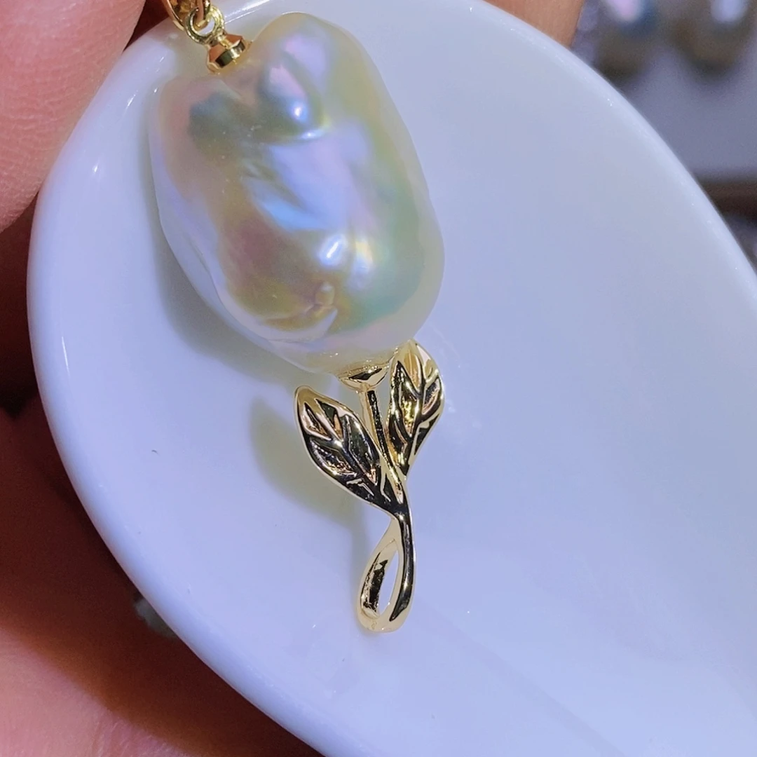 淡水珍珠淡水珍珠银S925镶嵌