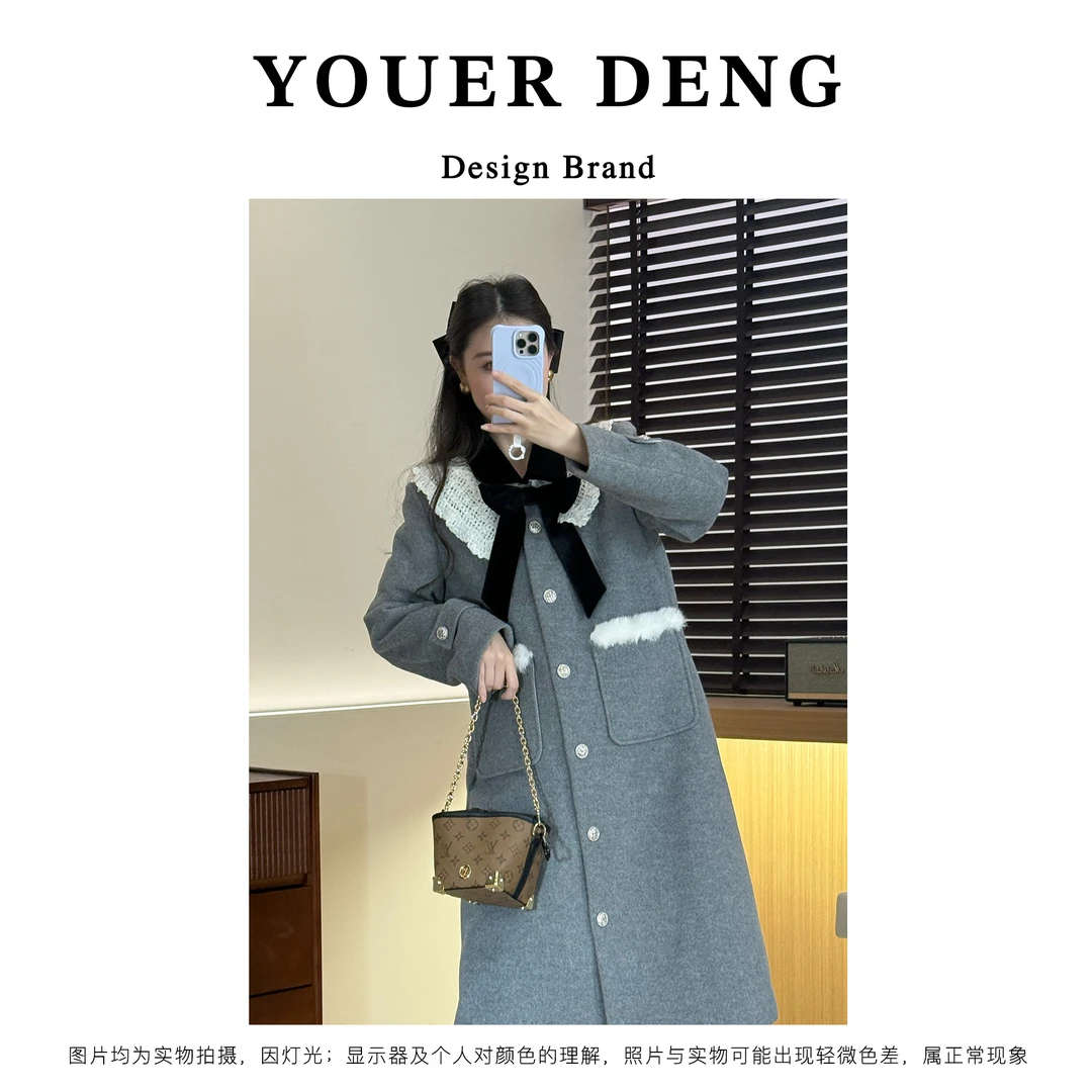 SNN原创设计师-岭南低语-12.2日上新冬季羽绒大衣精致千金风百搭