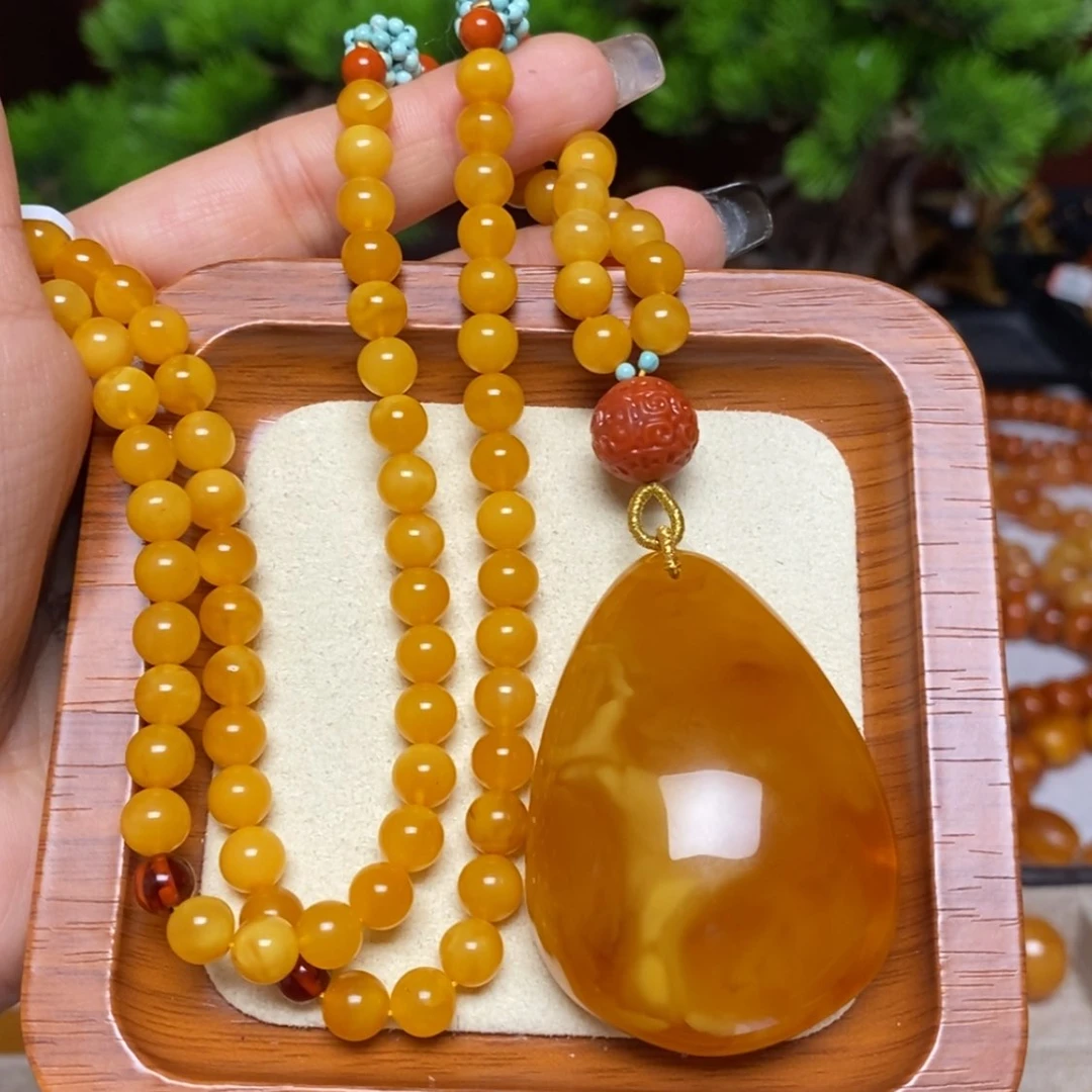 【闪购商品】蜜蜡颈饰未镶嵌项链