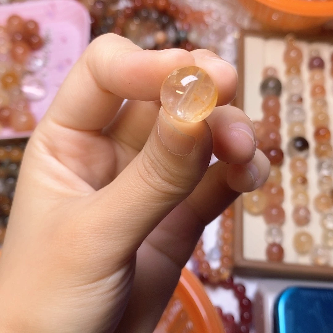 3***3水晶手链未镶嵌黄胶花