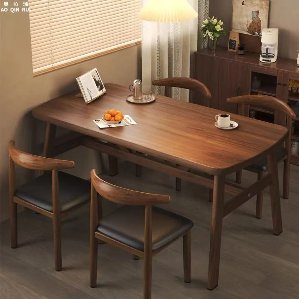 奥沁瑞  餐桌家用小户型简约现代吃饭桌子长方形饭桌餐饮商用桌椅