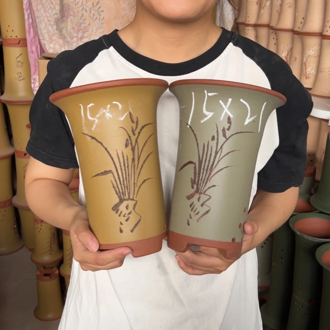 宜兴川阁紫砂花盆