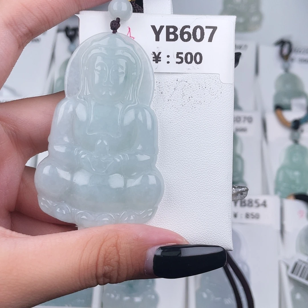 翡翠未镶嵌耳饰YB607
