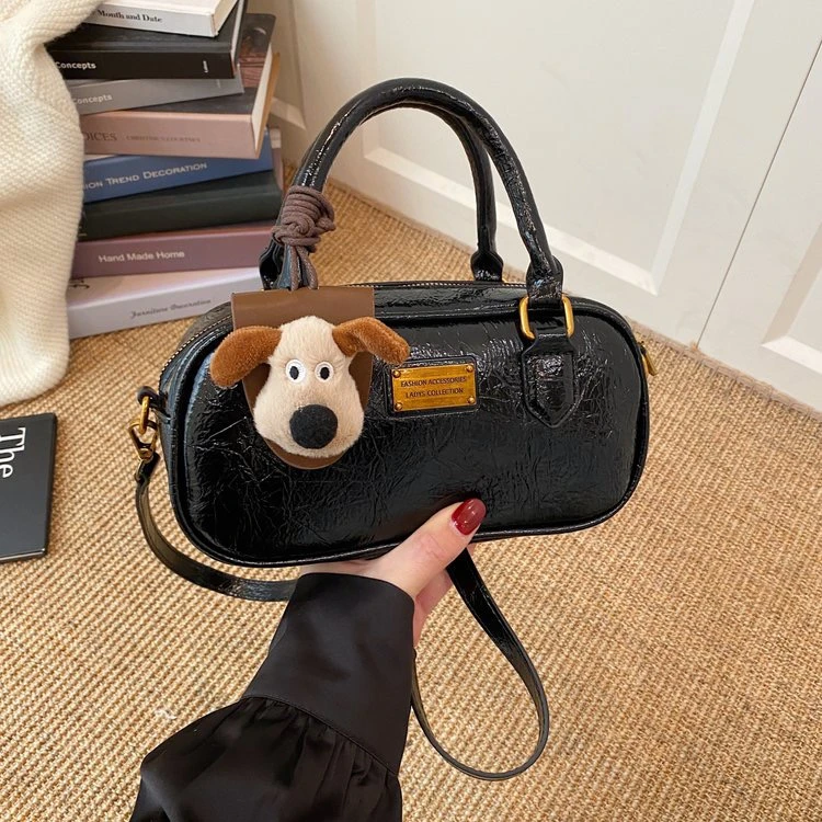 纯色复古风法式日韩文艺风斜挎包潮流洋气肩包时尚5834yj