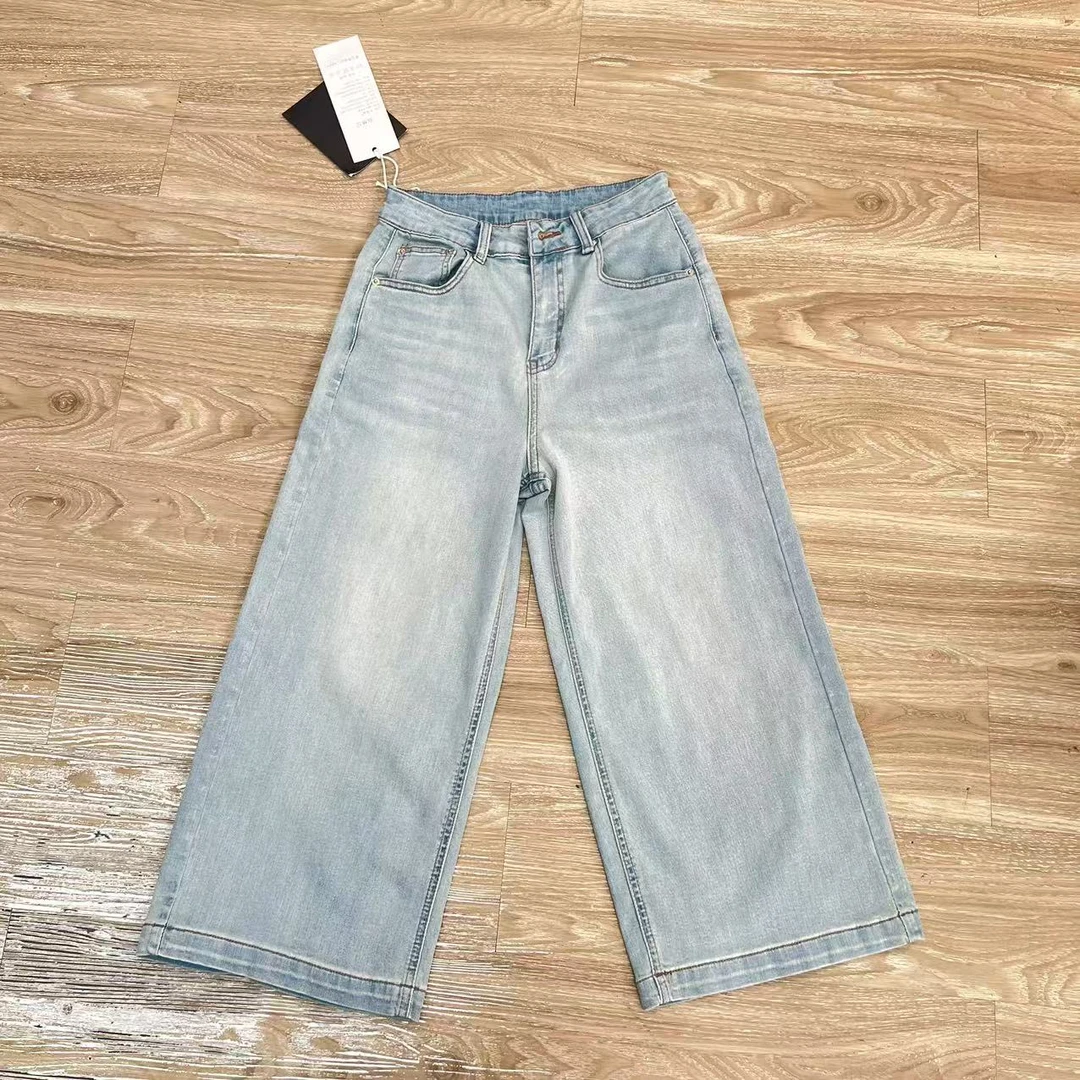 杨家牛仔夏季八分直筒裤6087款