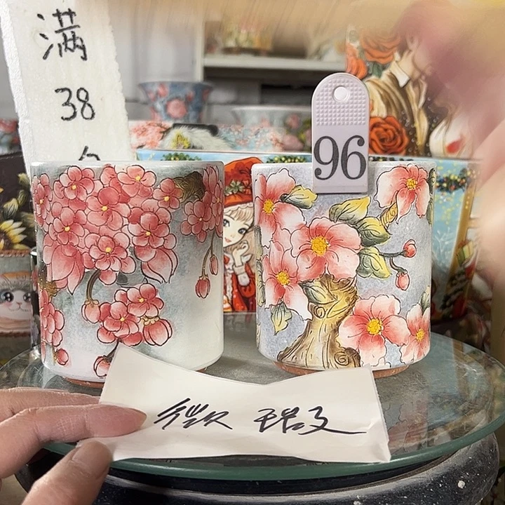 景德镇手绘花盆性价比超高的直播间