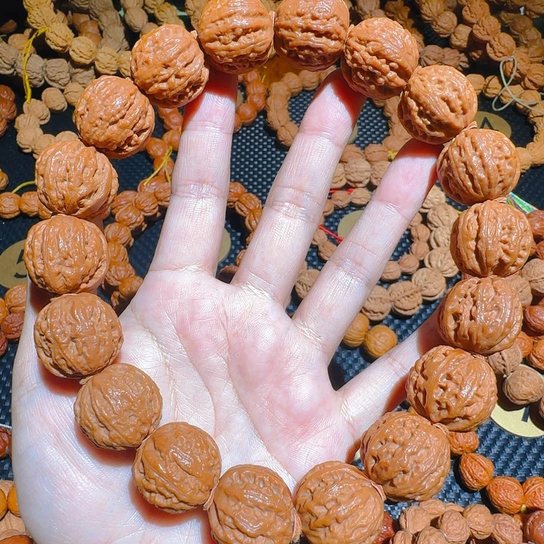 文玩核桃吊坠京八棱西瓜纹手持