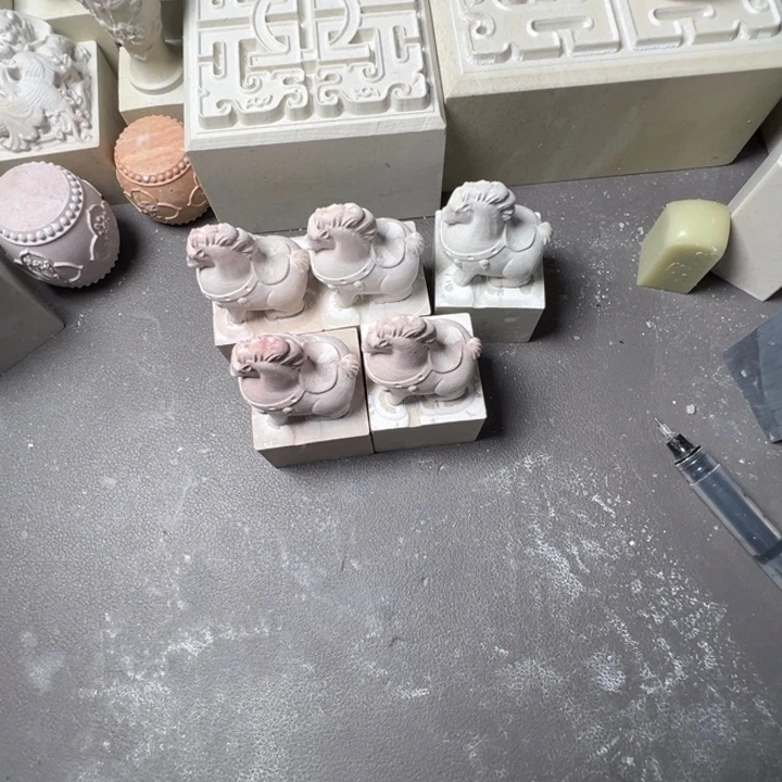 人***戏印度石新矿印石如图