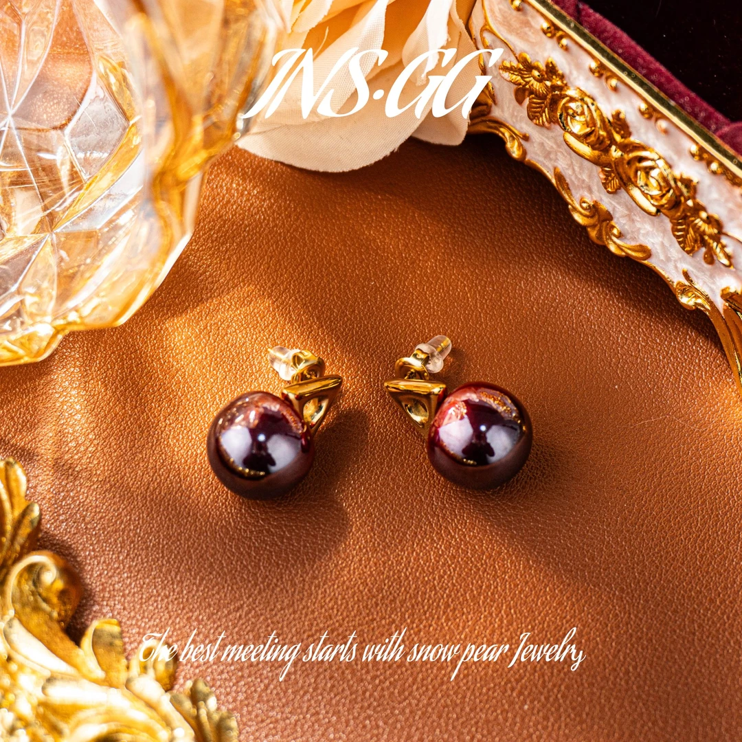 钛钢珐琅耳饰 【INS · GG】钢 ♠ 轻奢设计 LE1395 耳环·耳钉