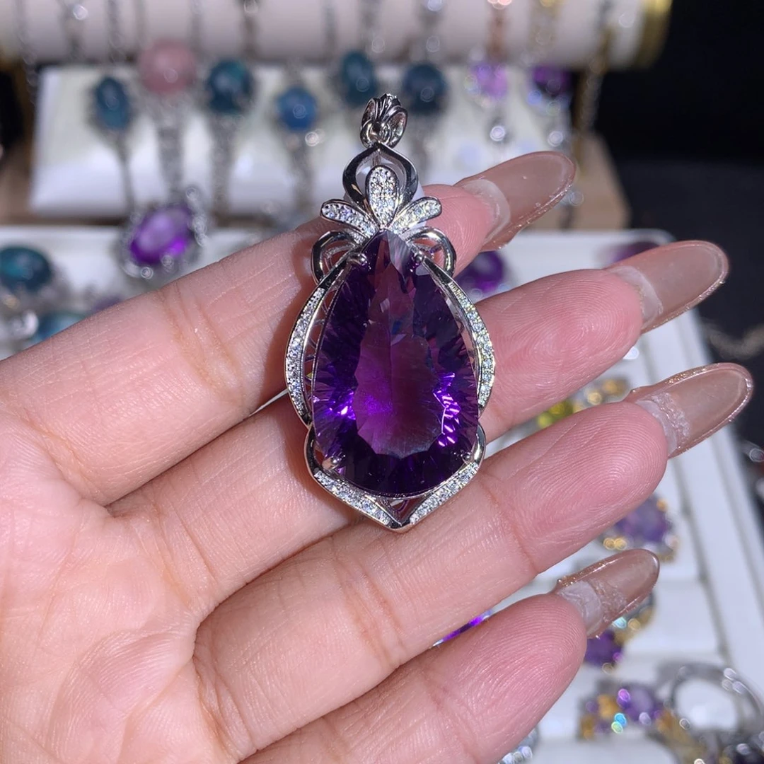 【闪购商品】水晶戒指银S925镶嵌倩****）戒指