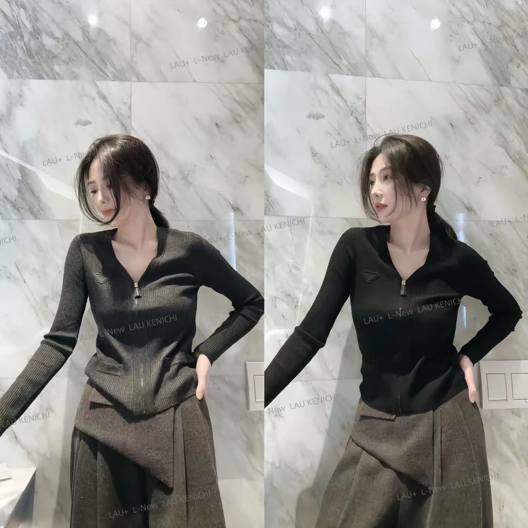 LAU+“叁纤穗”极细美丽诺羊毛 显瘦 修身 设计师潮牌新款女装开衫