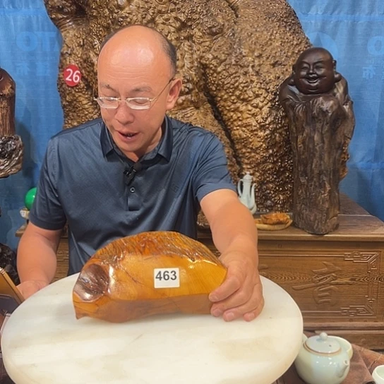 柏木（崖柏）崖柏木手工雕刻果盘