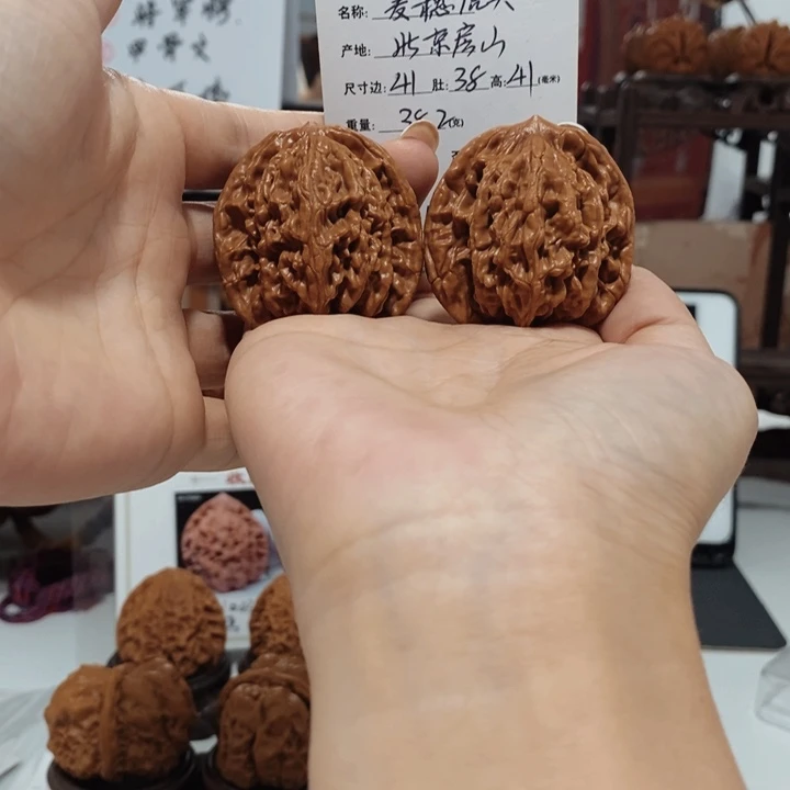 把件文玩核桃麦穗虎头，00738.41