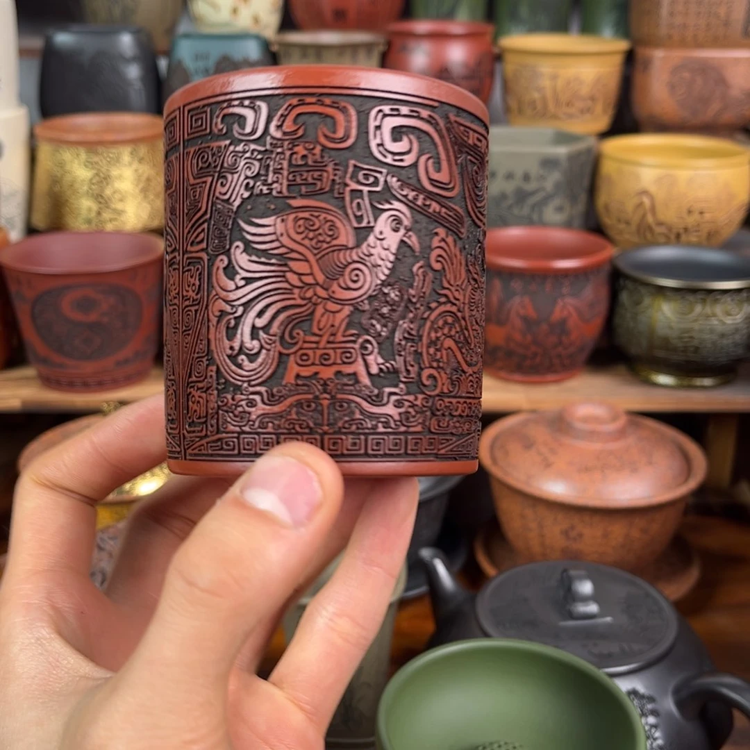 茶杯紫砂宜兴原矿紫砂杯茶具