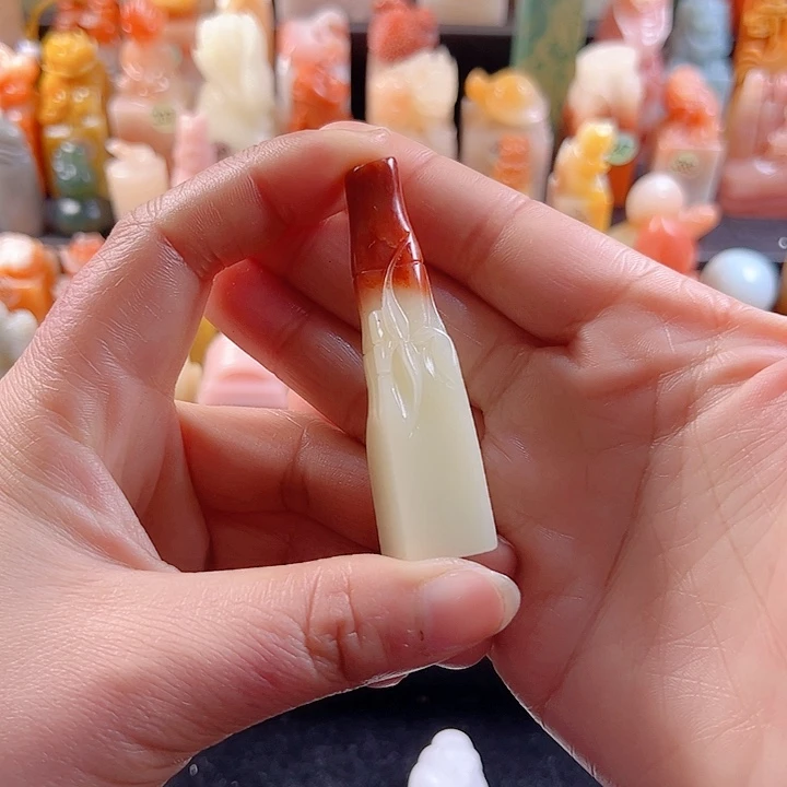 寿山石印石£***¢1.5厘米，竹子