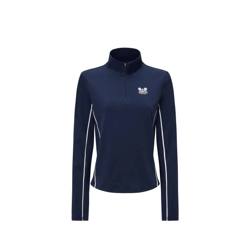 新款长袖运动球服羽毛球网球 跑步壁球速干修身显瘦