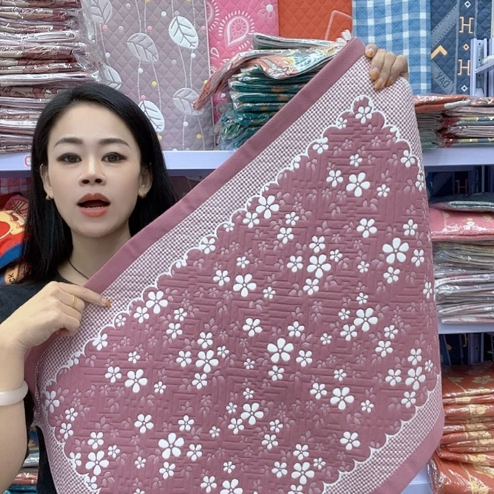 棉豆沙色雪花纯棉