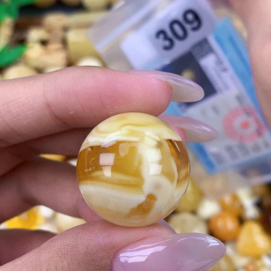 未镶嵌蜜蜡珠宝奇石23.2 粉