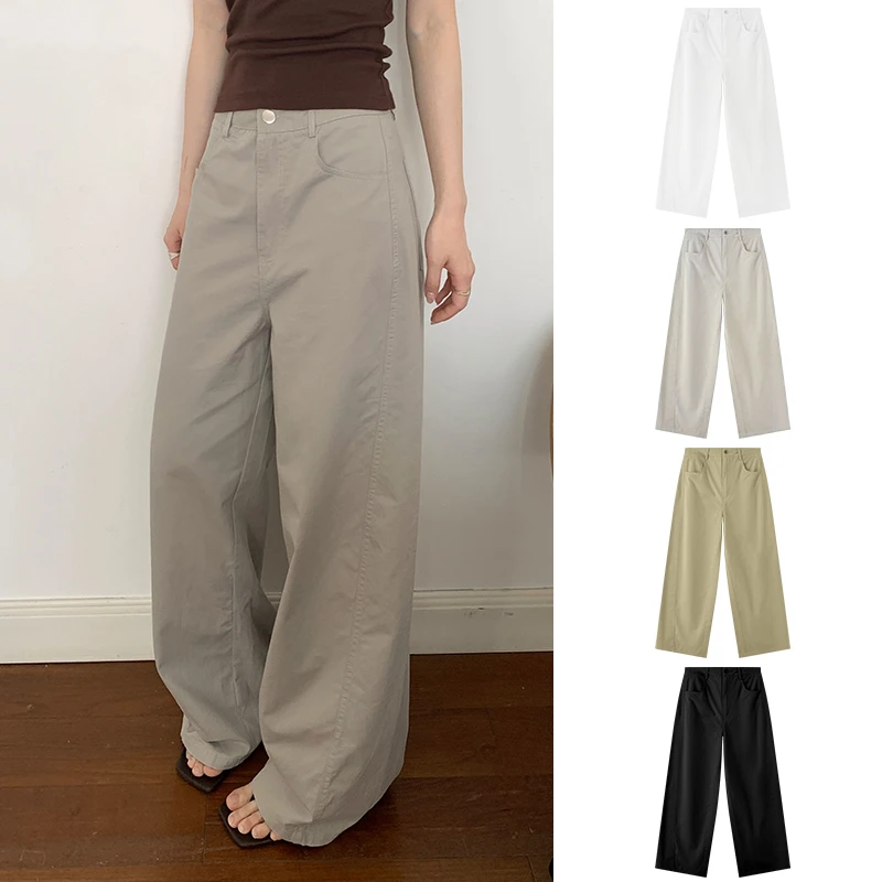 Miss sumeyY4006加厚秋冬面料升级白色休闲裤显瘦香蕉镰刀裤