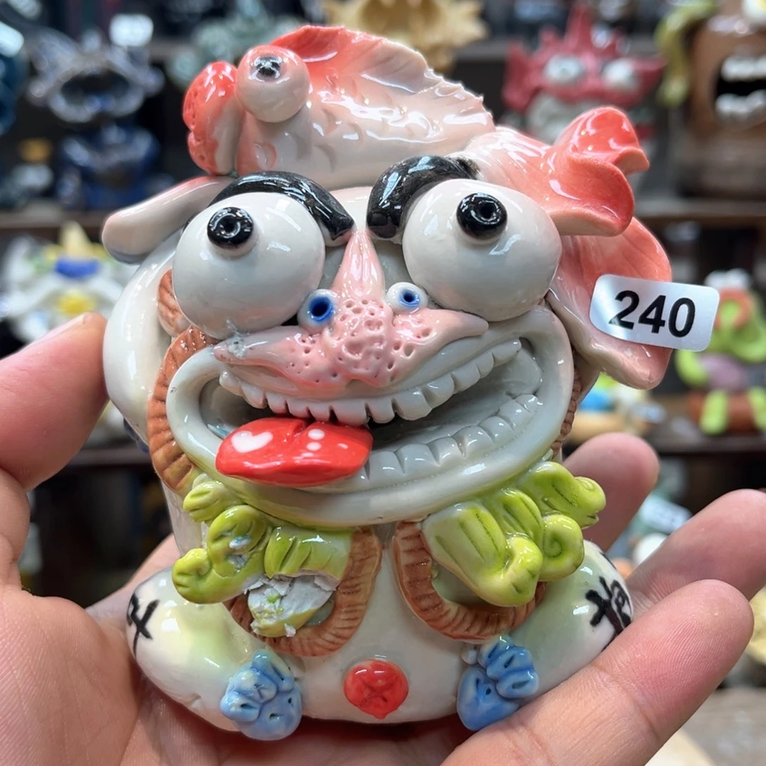 摆件直播间手工陶瓷抽象摆件微瑕240