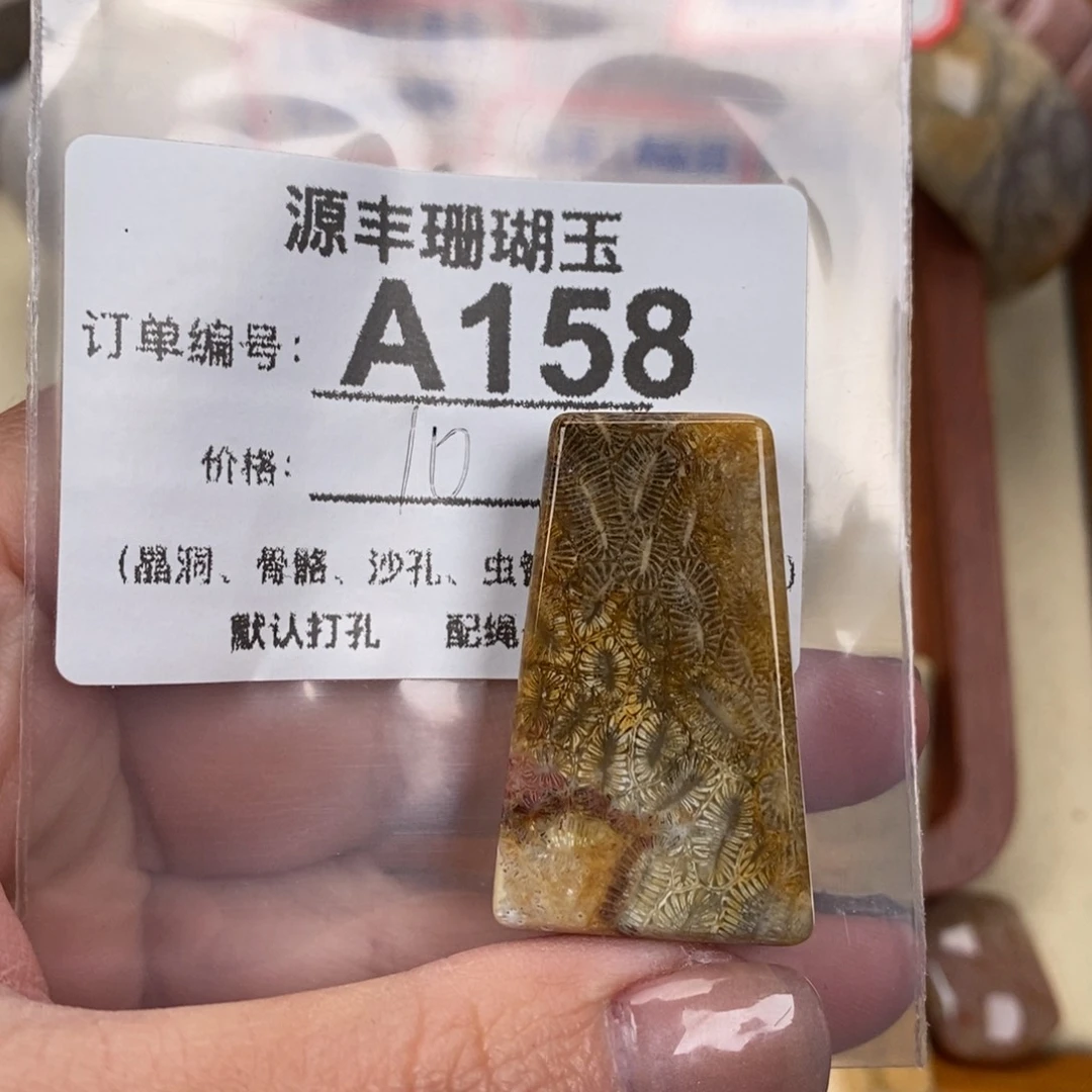 硅化玉颈饰未镶嵌一*川