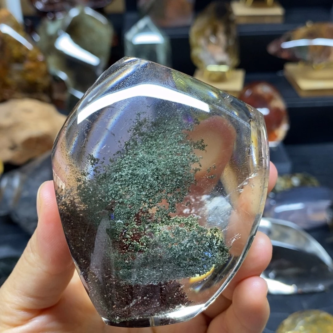 汉***出未镶嵌水晶大型摆件（非配饰）原石手把