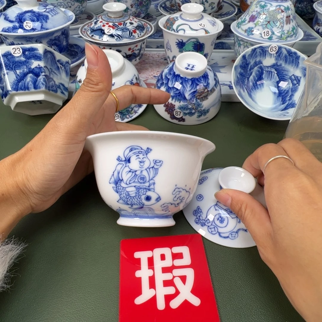 陶瓷景德镇纯手工纯手绘茶具木木85