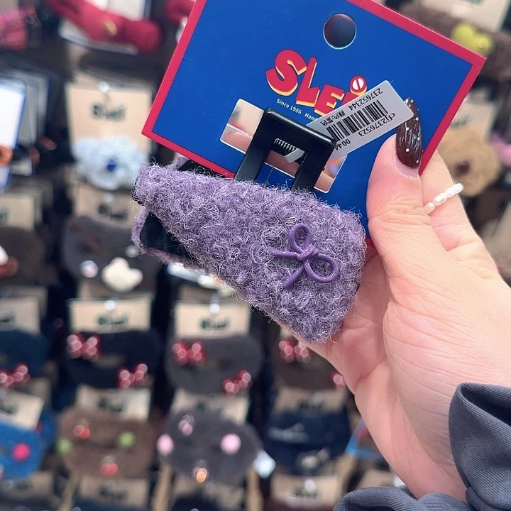 紫色三角蝴蝶花抓夹