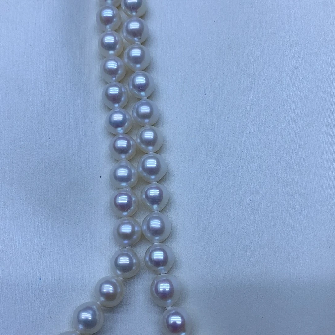 银S925镶嵌卡7到8淡水珍珠