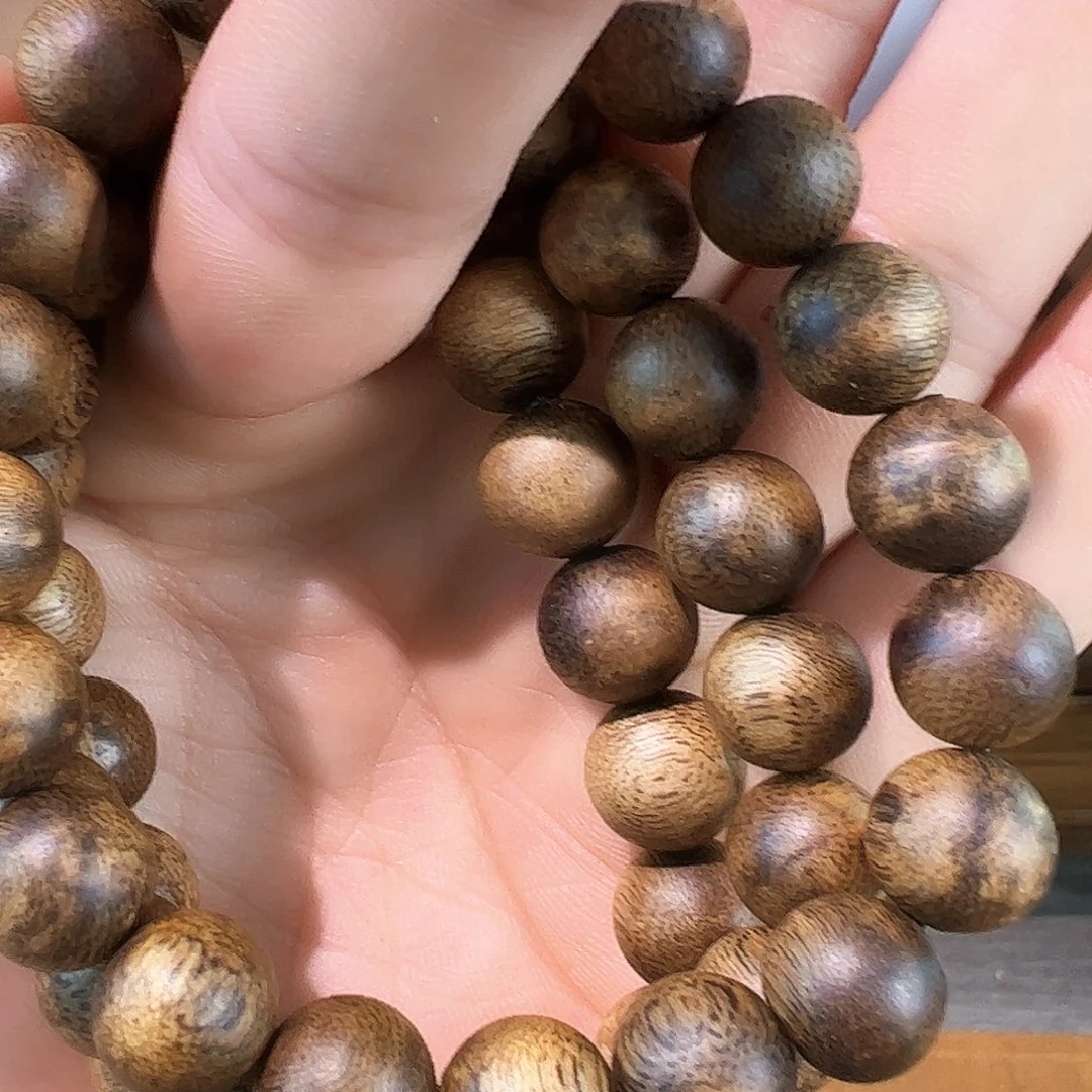 手串沉香10mm单圈白棋多样性发一条