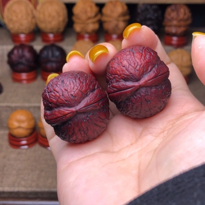 把件文玩核桃6号七彩碧海龙珠32尺