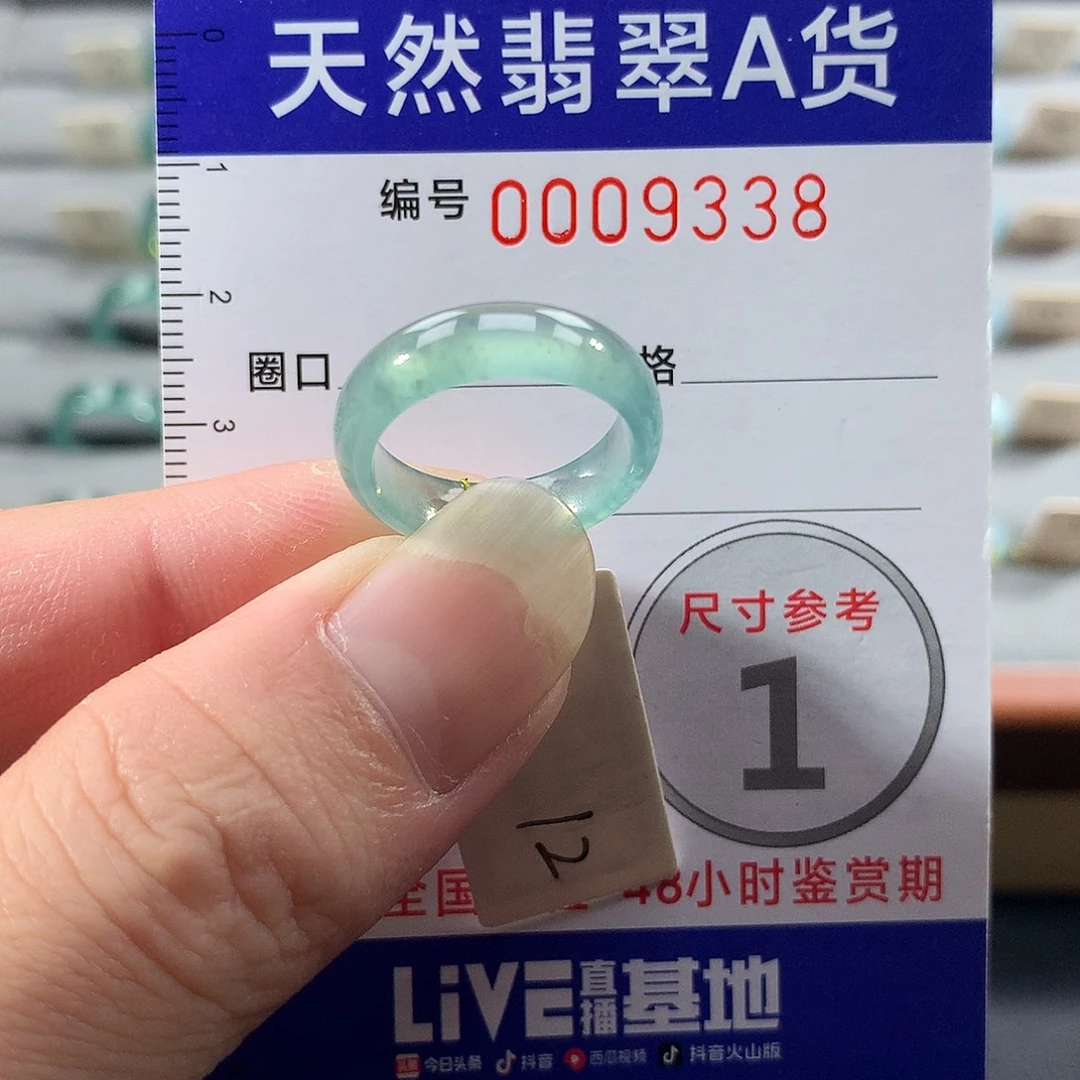 翡翠未镶嵌戒指12号