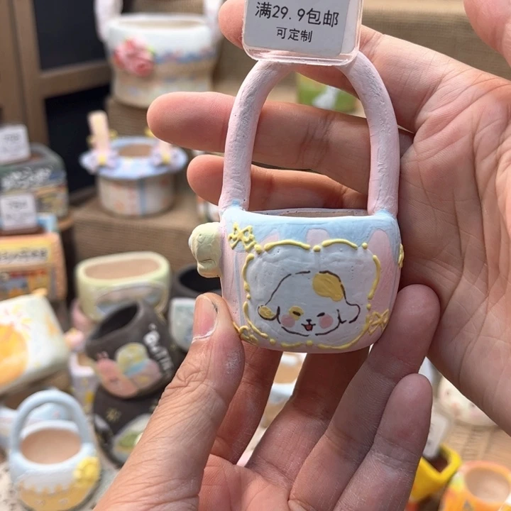 143篮子花盆手绘花盆