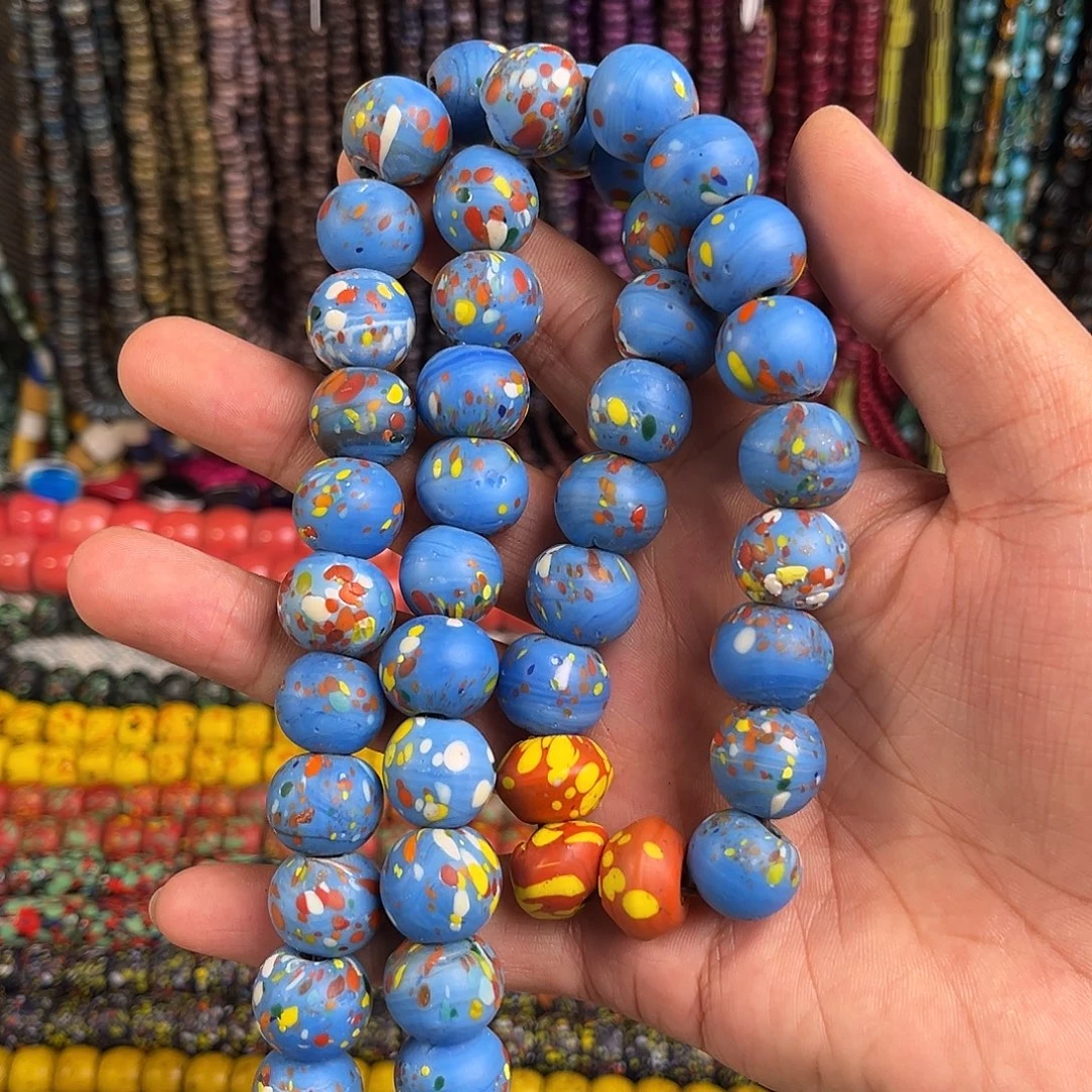 琉璃非金属蓝色磨砂点彩