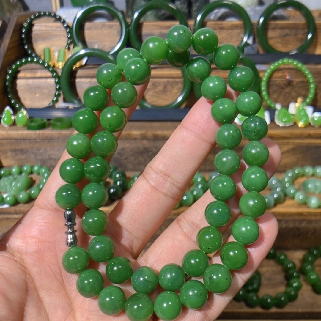 【闪购商品】吊坠(不含链)未镶嵌和田玉加拿大碧玉项链 10