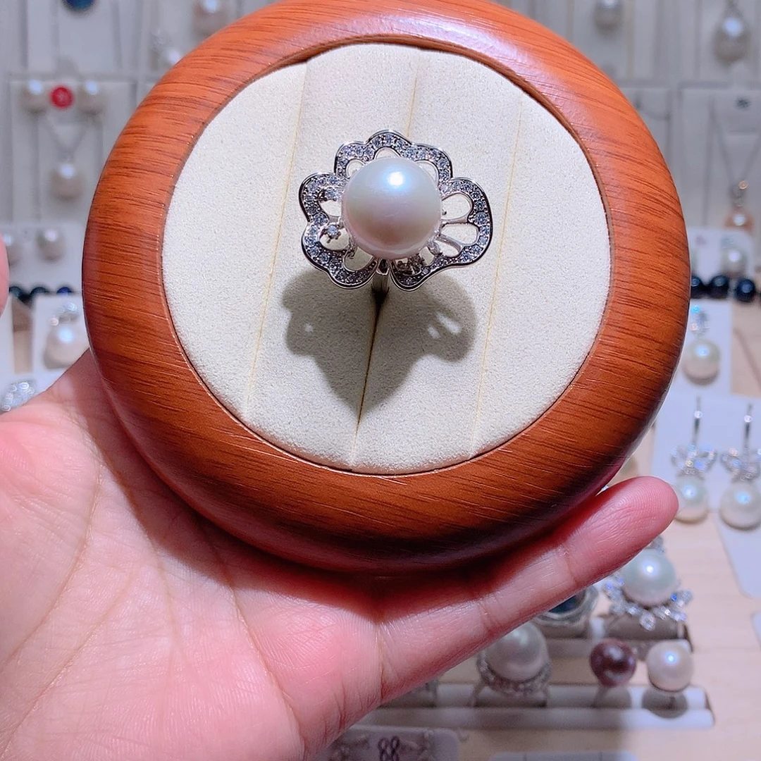 未镶嵌淡水珍珠戒指CC15.2mm