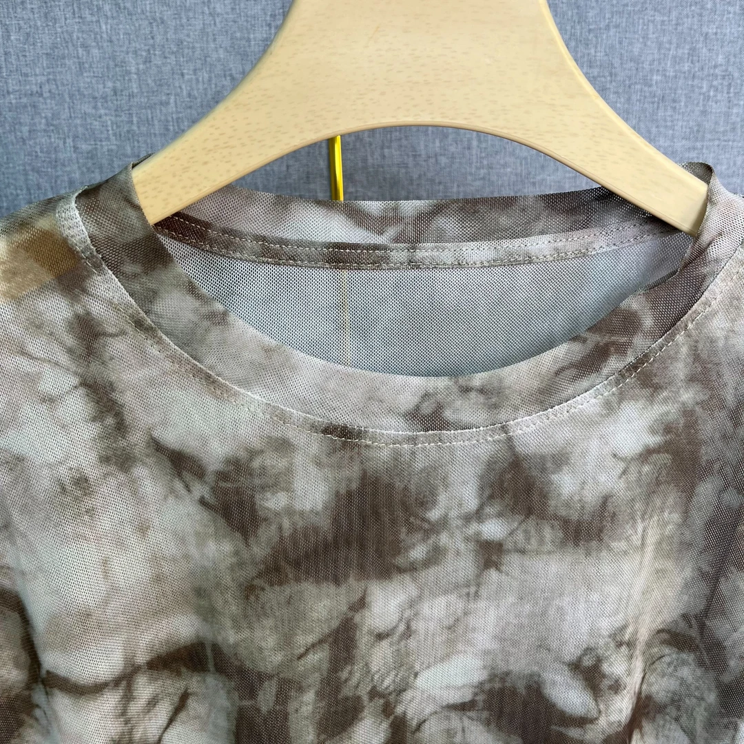 加大码蕾丝防晒T恤