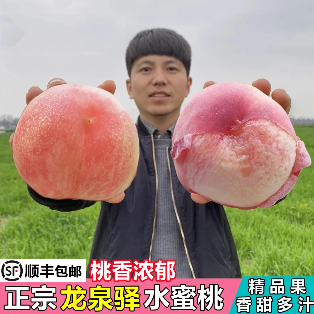 顺丰正宗四川成都龙泉驿水蜜桃现摘新鲜水果软桃子甜爆汁