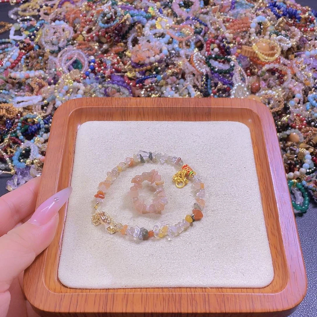 戒指未镶嵌水晶孩*气原创